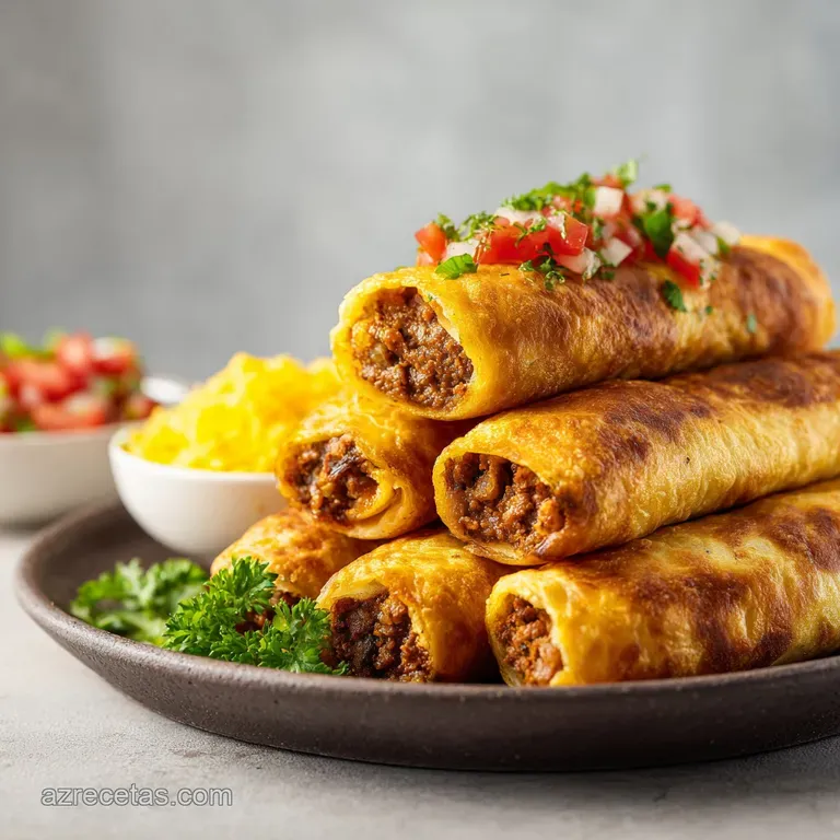 Pambazo halves reveal savory potato and chorizo filling. Tangy salsa roja drips down. Cilantro sprigs add a burst of fresh...