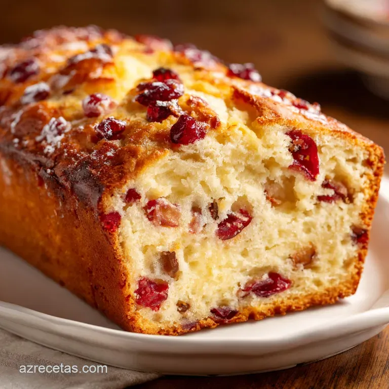 Pan de Ar&aacute;ndanos y Nueces Navide&ntilde;o
