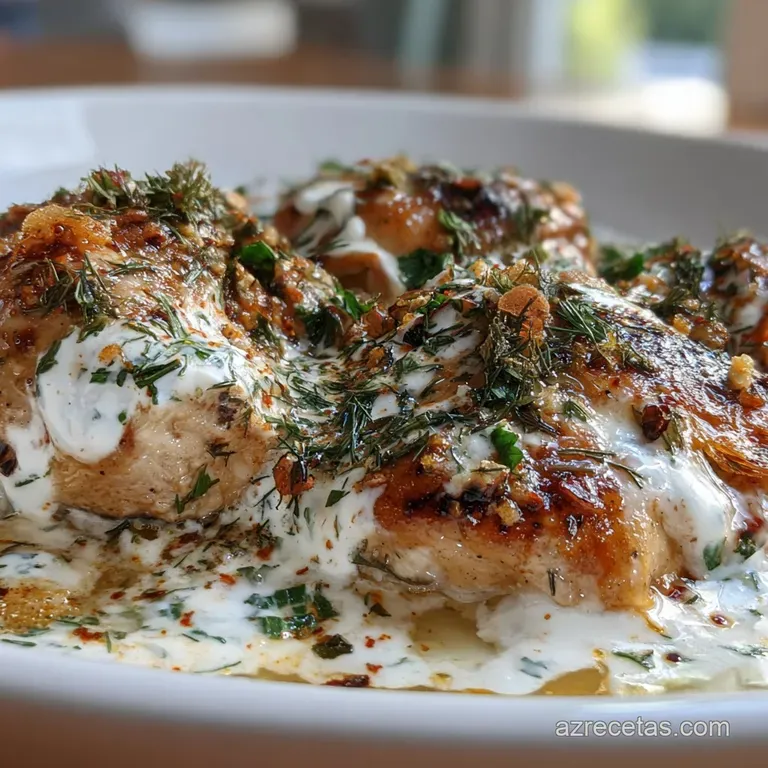 Pollo Griego al Lim&oacute;n con Textura Aterciopelada