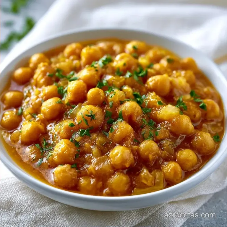 Potaje De Garbanzos Tradicional: Caldo Meloso