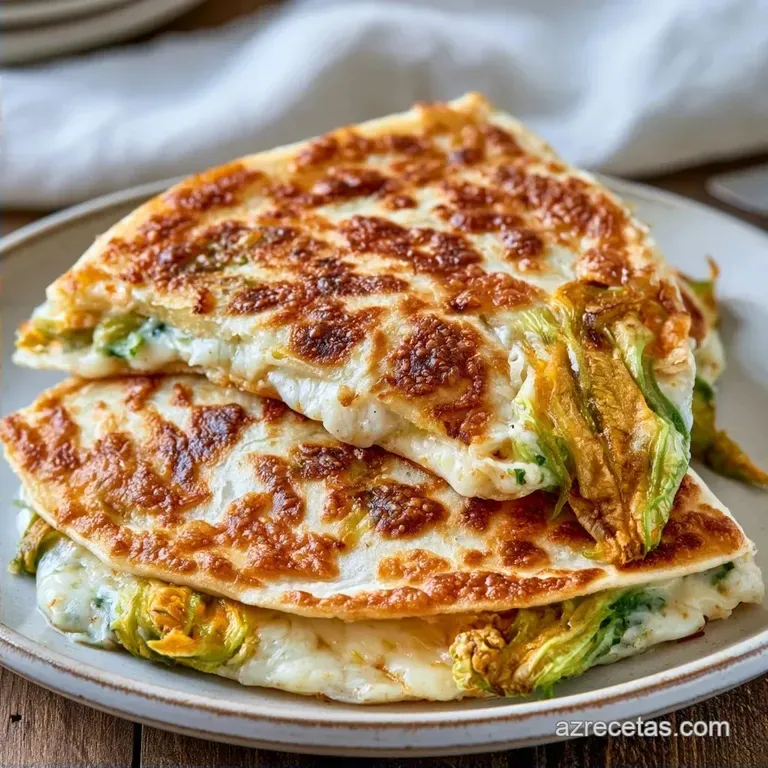 Quesadillas De Flor De Calabaza Saludables