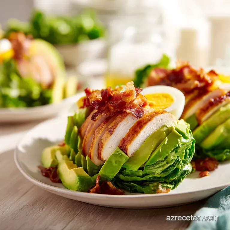 Ensalada Cobb Receta Esencial: Pollo y Bacon