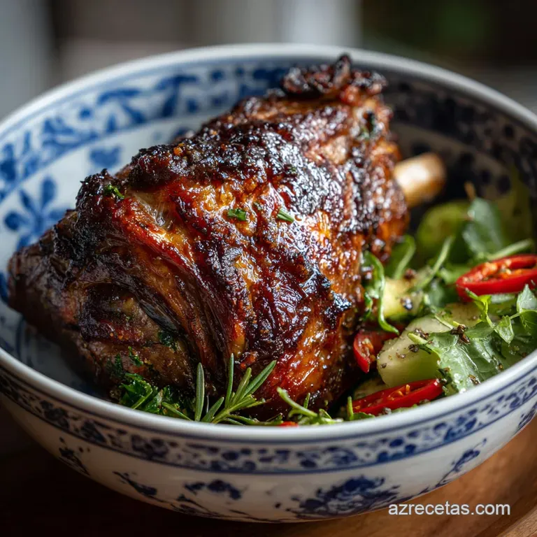 Receta Tradicional de Paletilla de Cordero al Horno