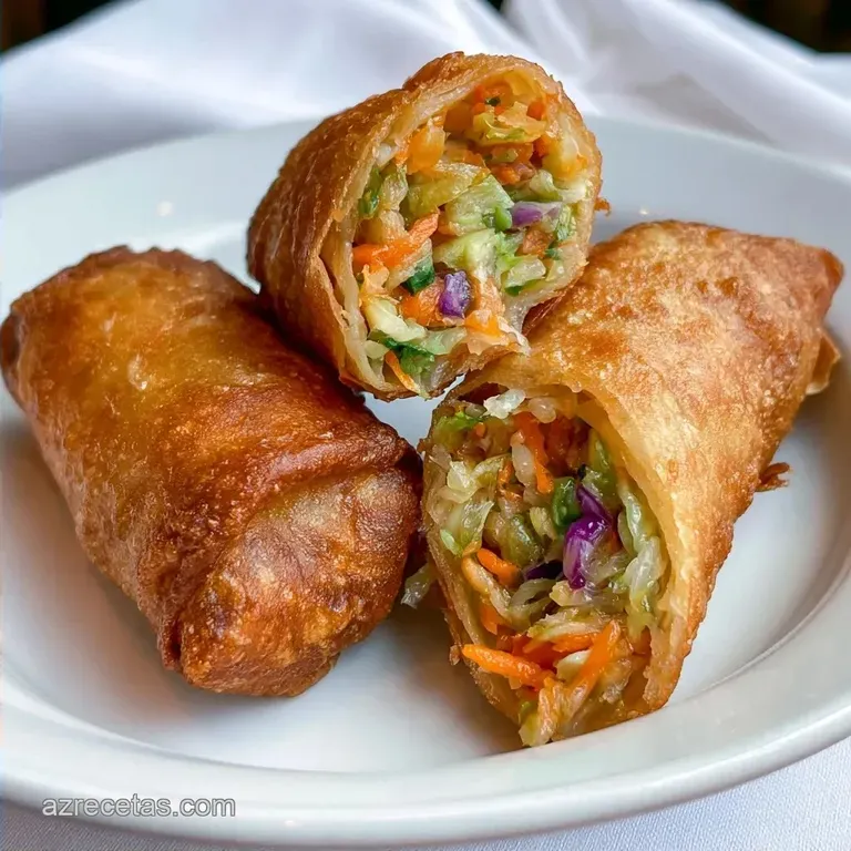Rollitos De Primavera Vegetarianos Crujientes
