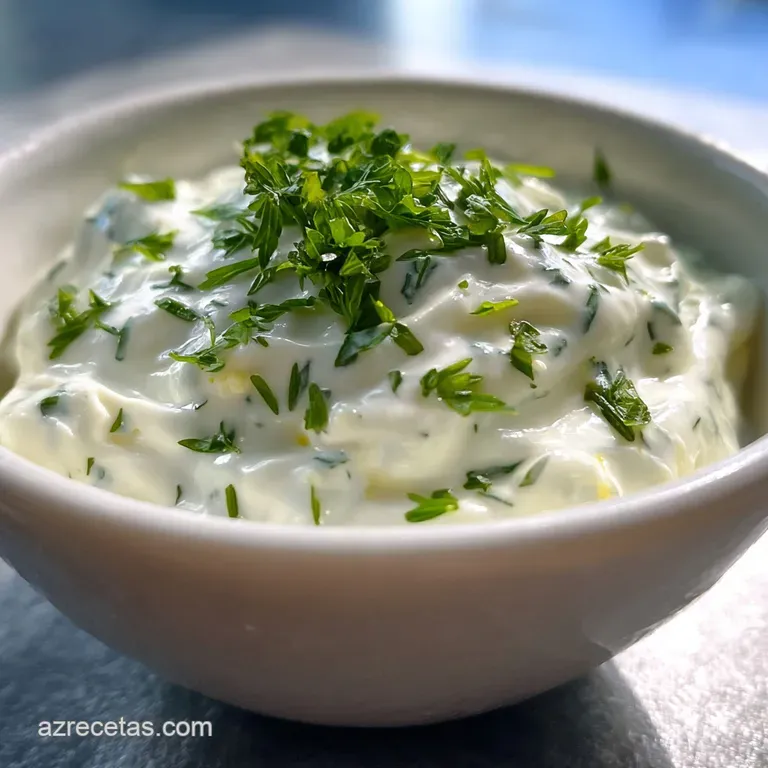 Dollops of homemade tartar sauce accent flaky white fish. Parsley sprigs add freshness to the clean, bright plate.