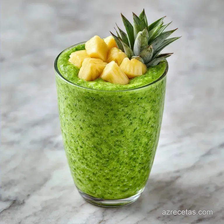 Smoothie Verde R&aacute;pido: Energizante y Saludable