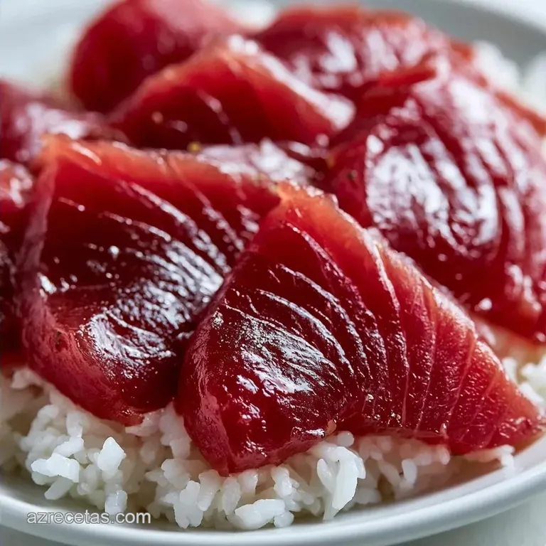 Sushi de Atún Casero con Arroz Brillante