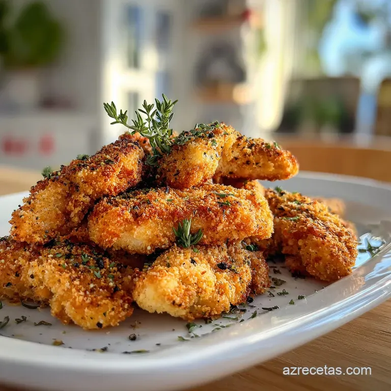 Tiras de Pollo Crujientes: Rebozado Sonoro