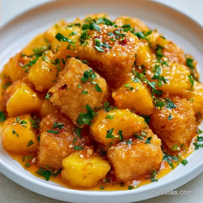Tofu Agridulce Con Pi&ntilde;a En 20 Minutos