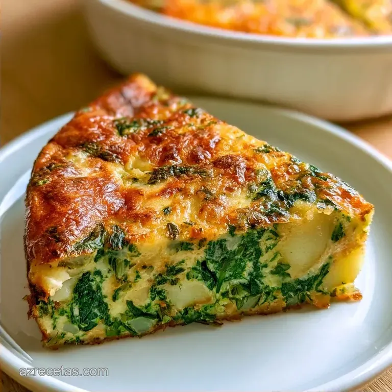 Tortilla Patatas Espinacas: Centro Cremoso